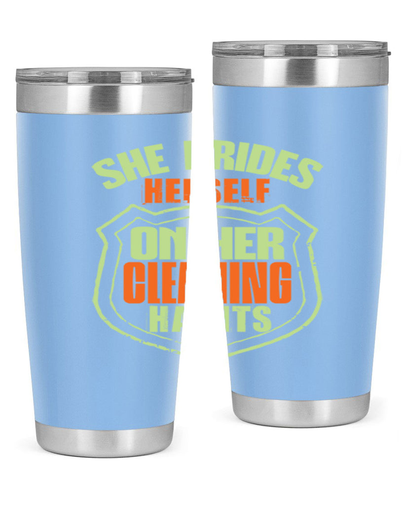 she prides hereself on her cleaning habits Style 15#- cleaner- tumbler