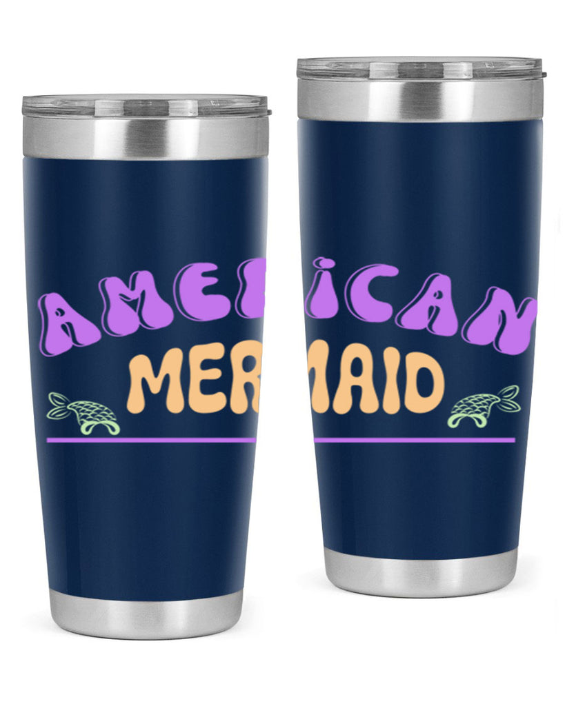 American Mermaid 16#- mermaid- Tumbler