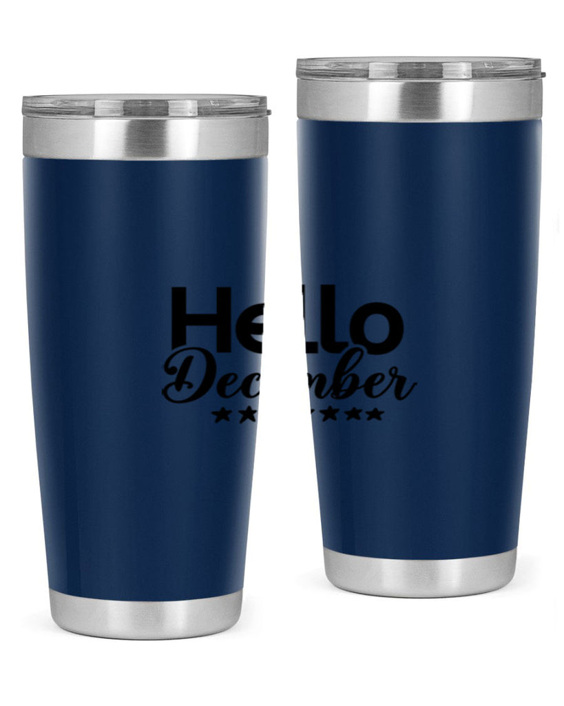 Hello December 156#- winter- Tumbler