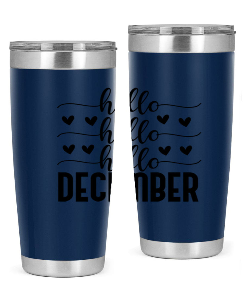 Hello December 157#- winter- Tumbler