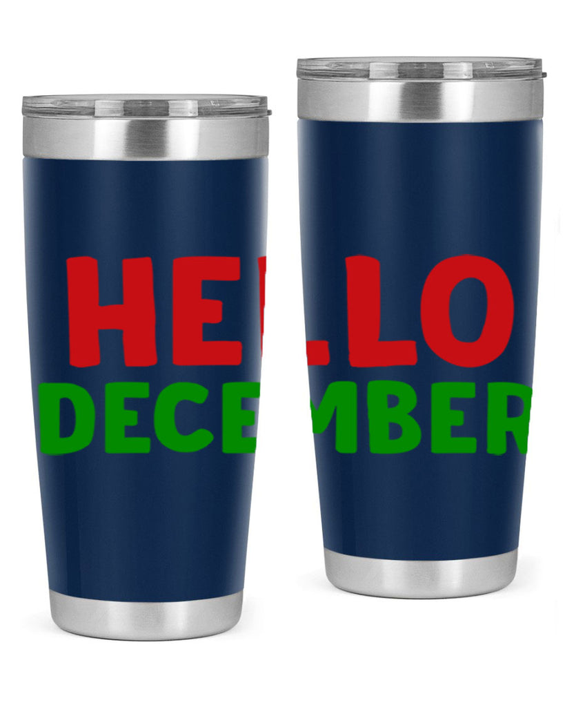 Hello December 158#- winter- Tumbler