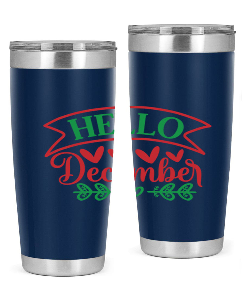 Hello December 159#- winter- Tumbler