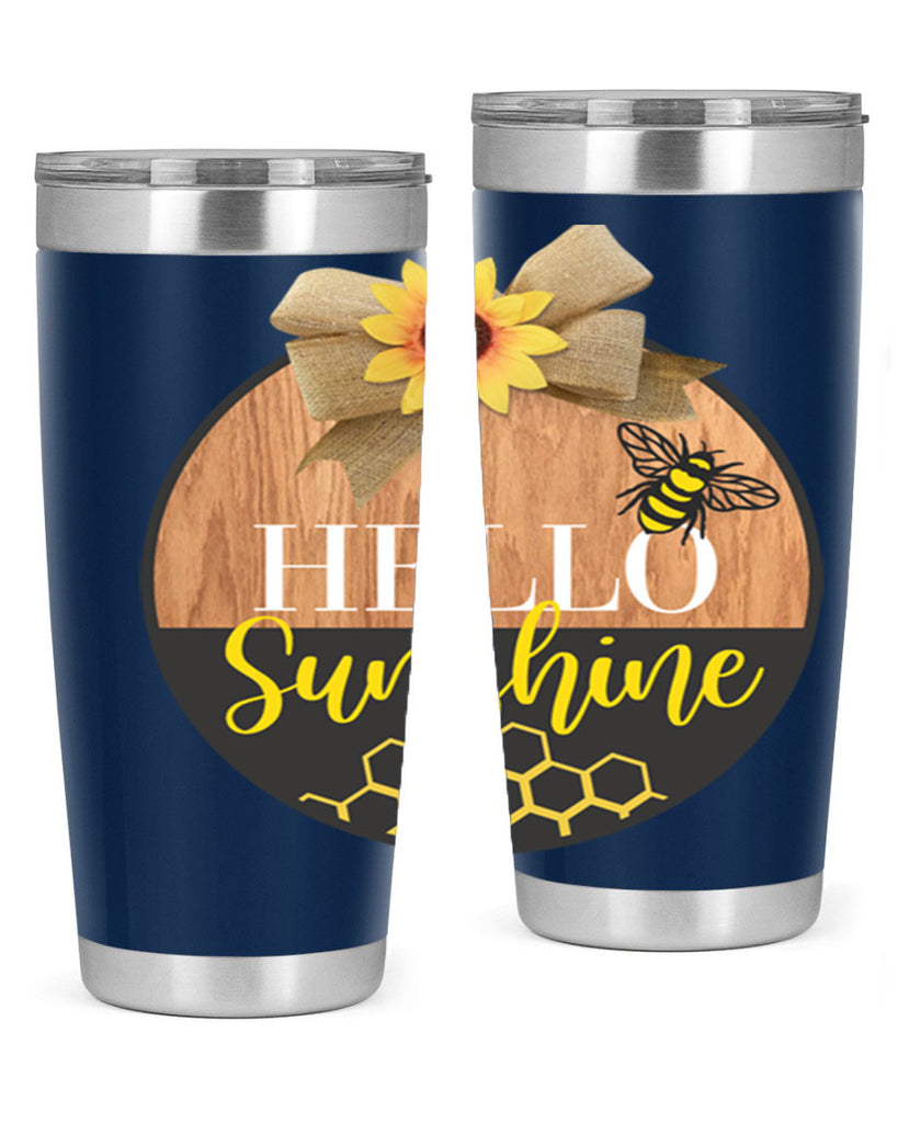 Hello Sunshine and bee Mockup215#- spring- Tumbler