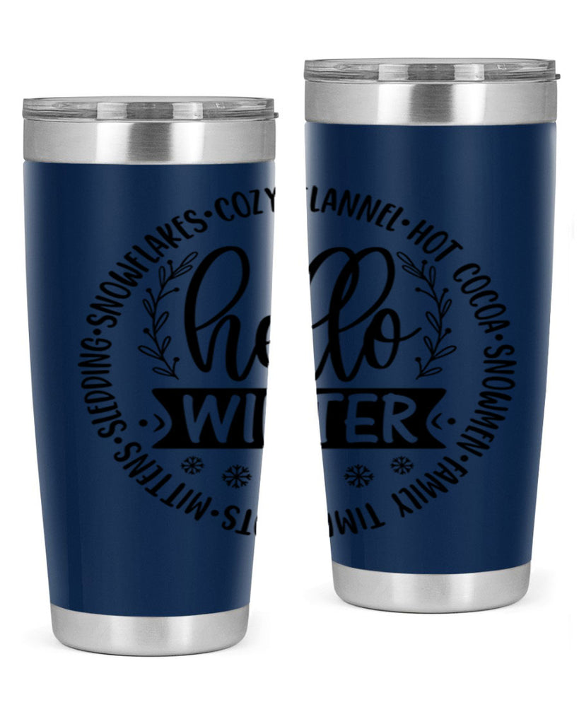 Hello Winter 163#- winter- Tumbler