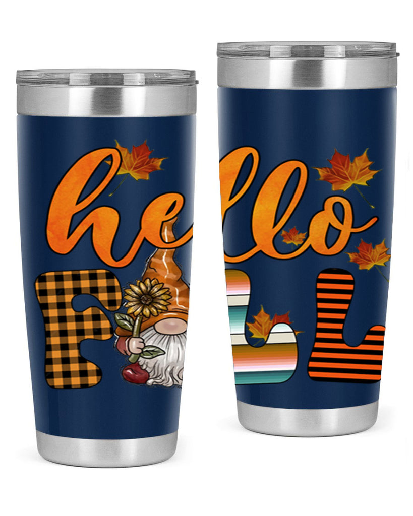 HelloFallVintageGnome 299#- fall- Tumbler