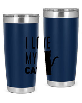 I Love My Cat Style 57#- cat- Tumbler