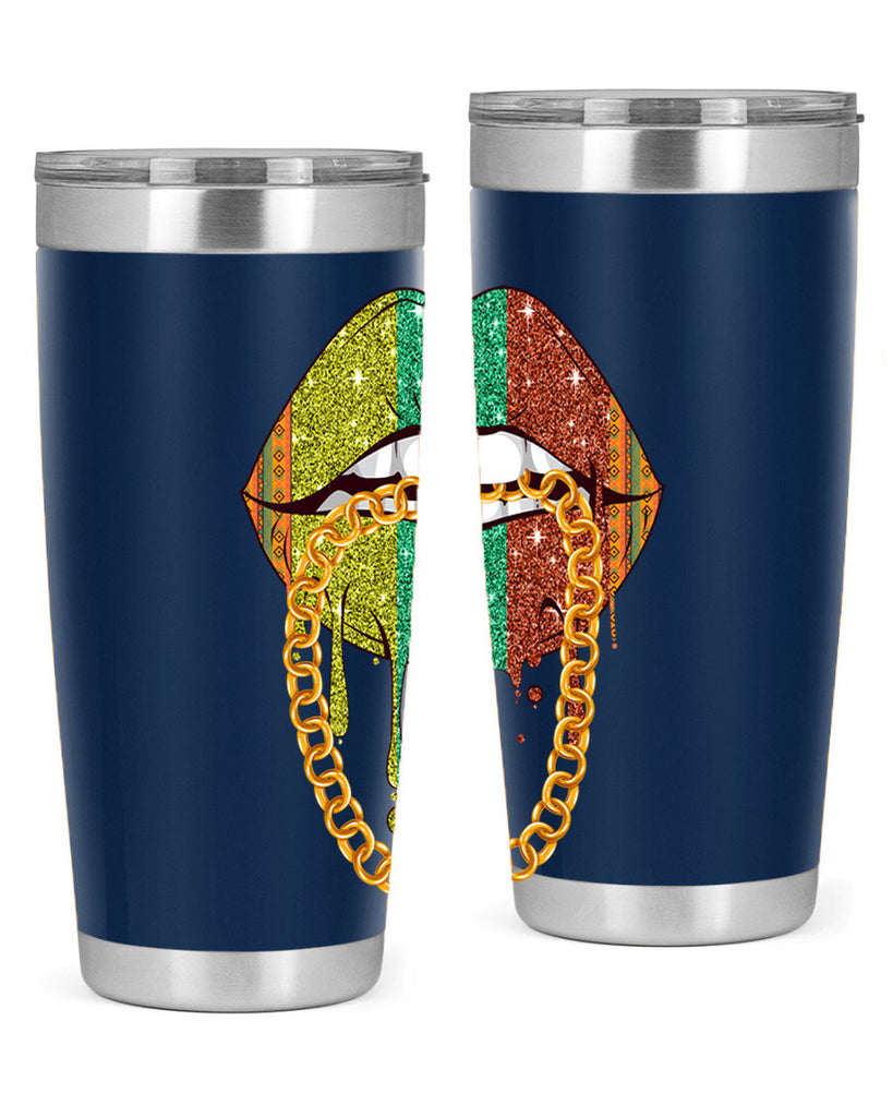 Juneteenth Women Melanin Girl Lips Png 25#- Juneteenth- tumbler