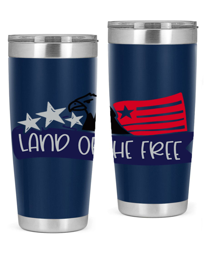 Land Of The Free Style 157#- Fourt Of July- Tumbler