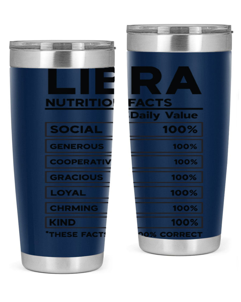Libra Nutrition Facts 318#- zodiac- Tumbler