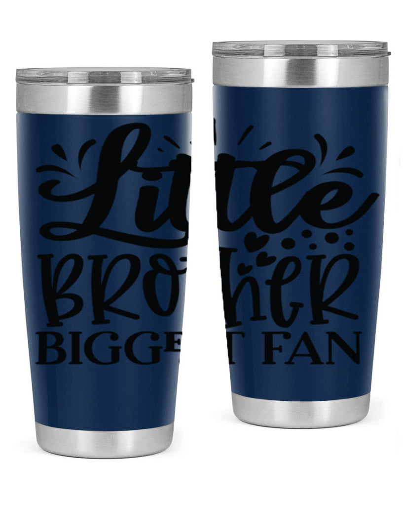 Little Brother Biggest Fan 2056#- baseball- Tumbler