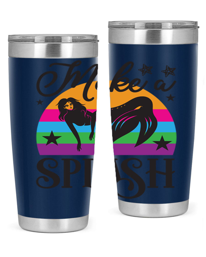Make a splash 313#- mermaid- Tumbler