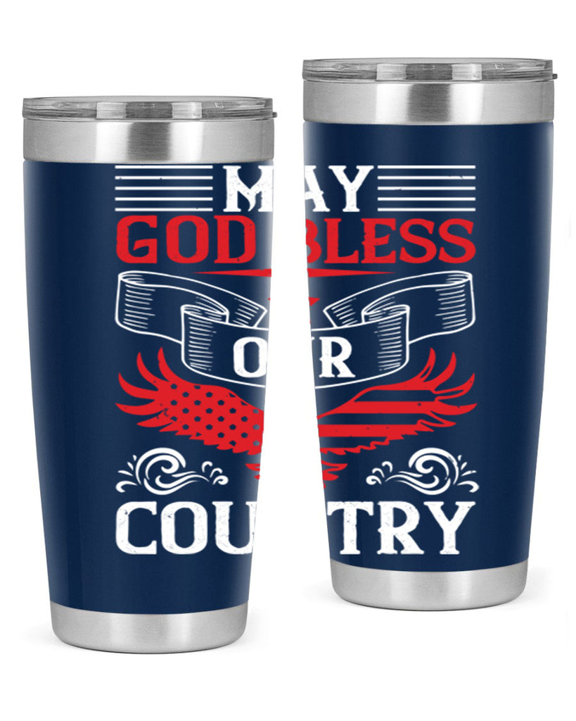 May God bless our country Style 133#- Fourt Of July- Tumbler