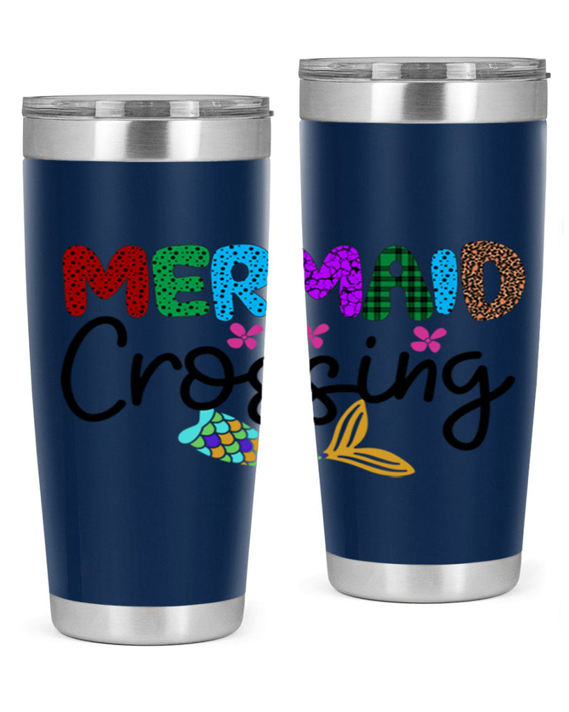 Mermaid Crossing 399#- mermaid- Tumbler
