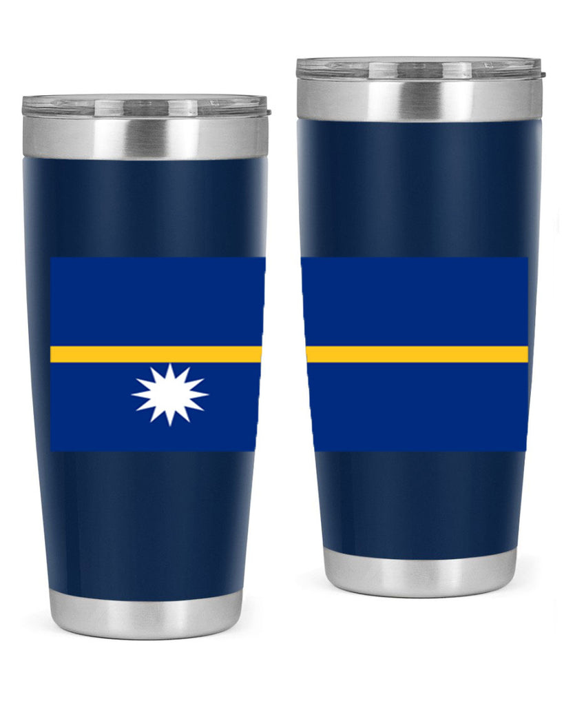 Nauru 77#- world flags- Tumbler