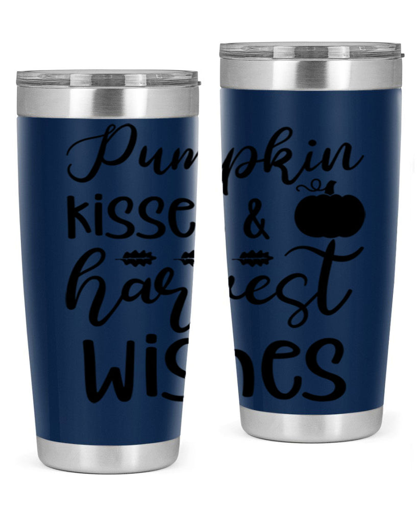 Pumpkin Kisses Harvest Wishes 525#- fall- Tumbler