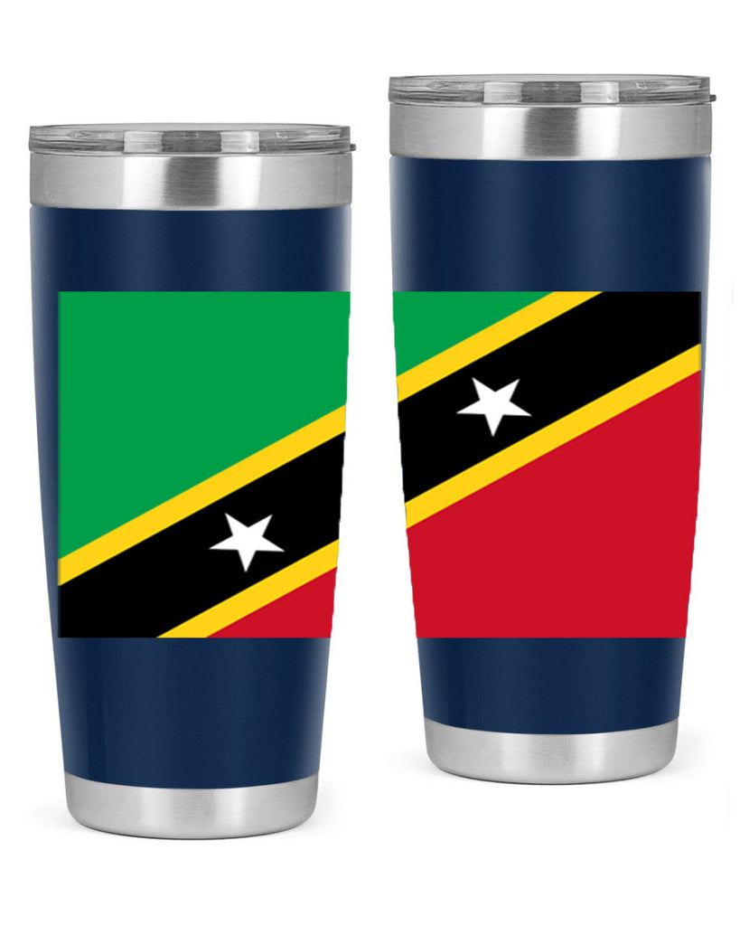 Saint Kitts and Nevis 52#- world flags- Tumbler