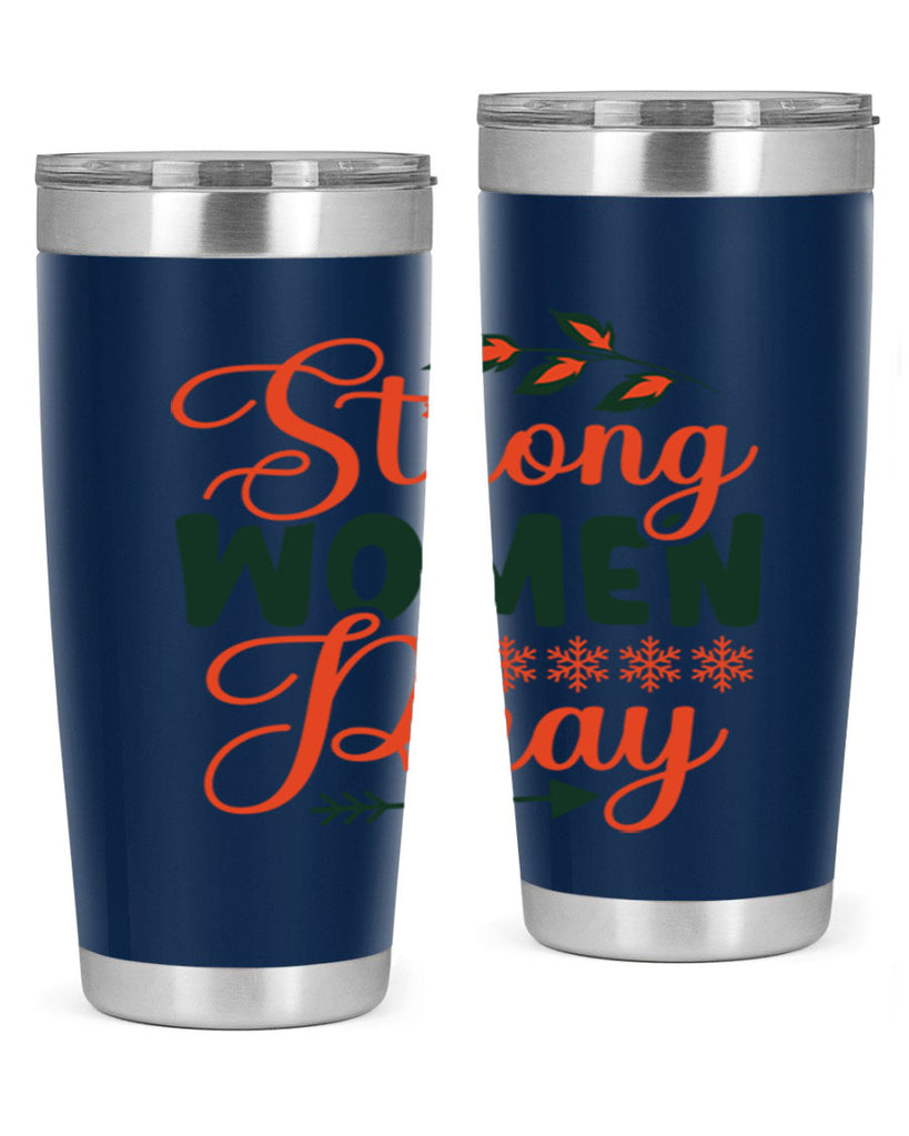 Strong Women Pray 395#- winter- Tumbler