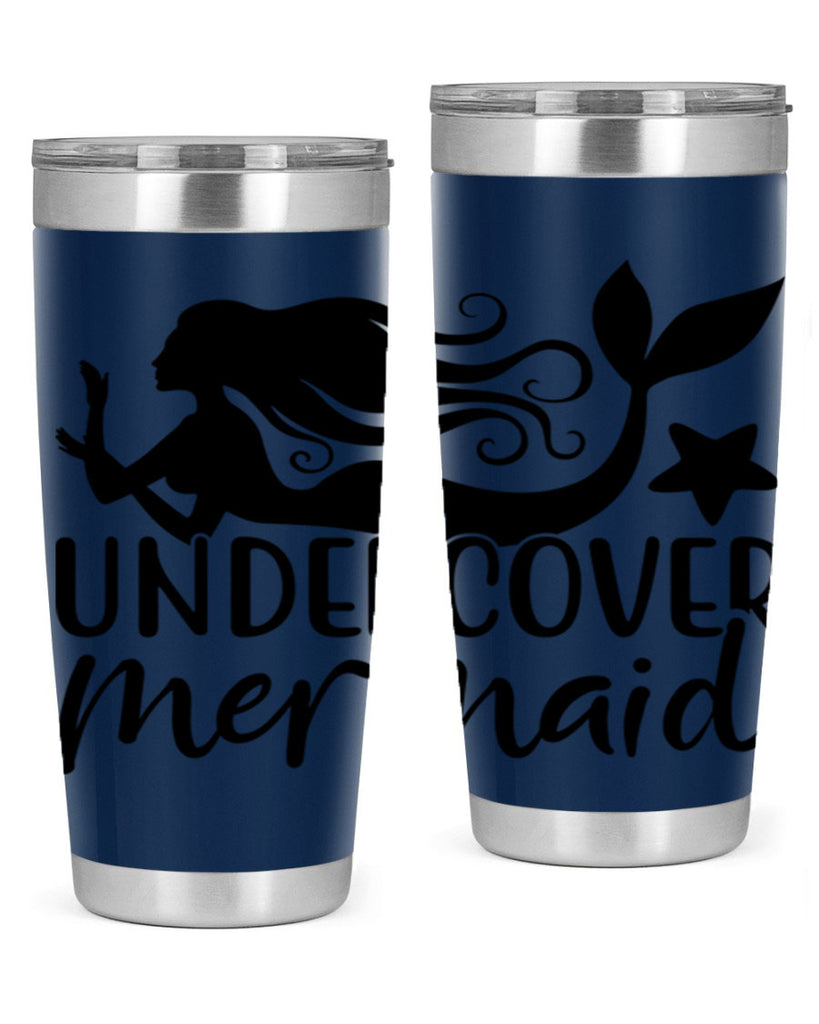 Undercover mermaid 657#- mermaid- Tumbler