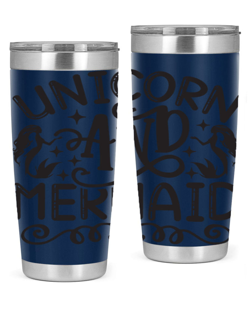 Unicorn and mermaid 660#- mermaid- Tumbler