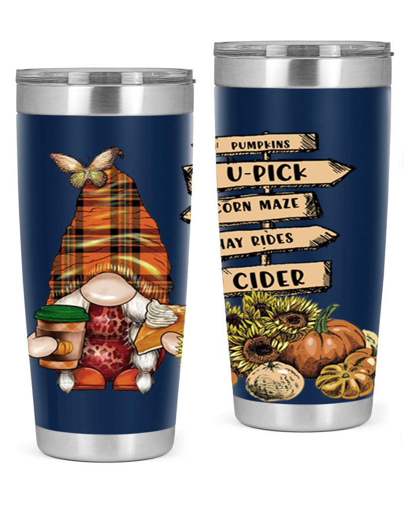 VintageFallGnome 625#- fall- Tumbler