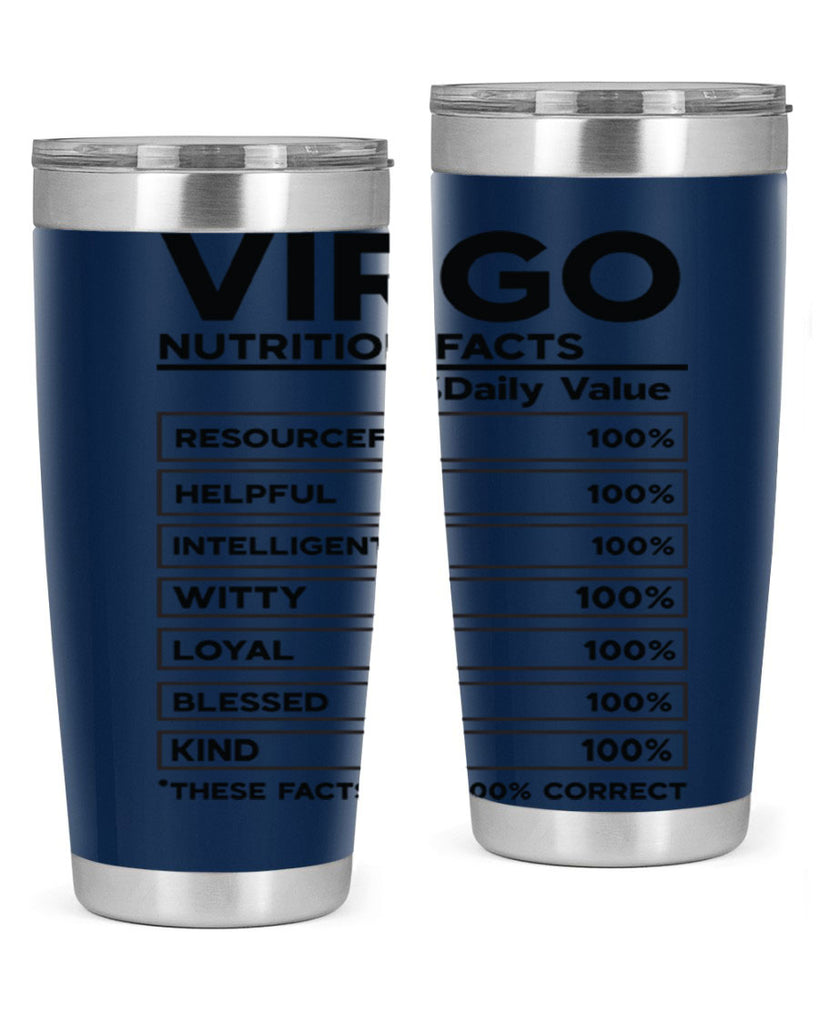 Virgo Nutrition Facts 530#- zodiac- Tumbler