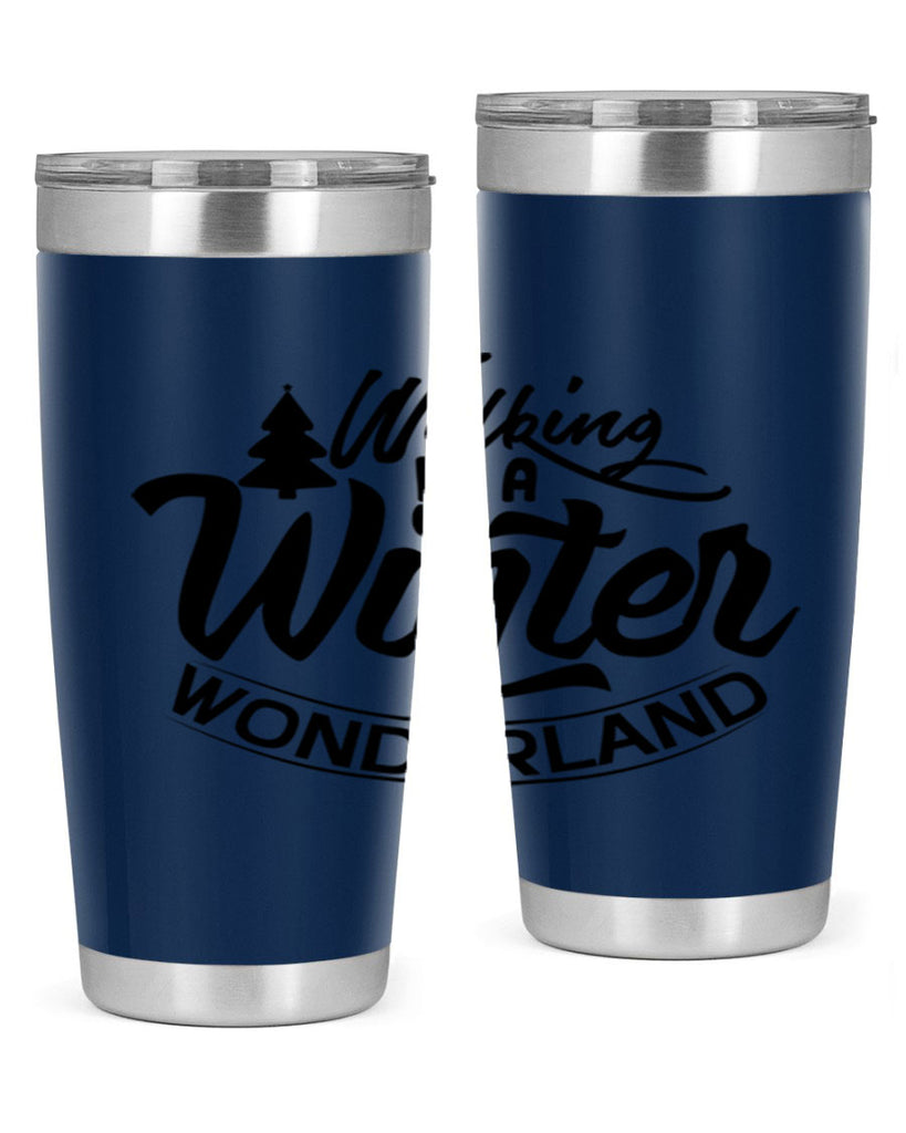Walking In A Winter Wonderland 435#- winter- Tumbler