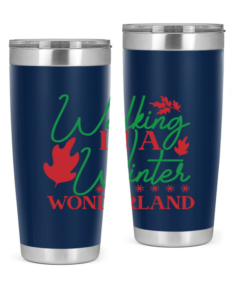 Walking In A Winter Wonderland 438#- winter- Tumbler