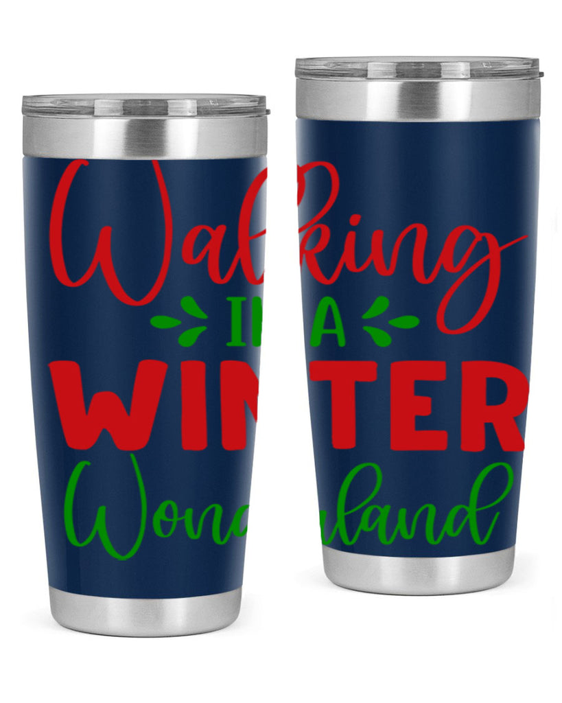Walking in a Winter Wonderland 436#- winter- Tumbler