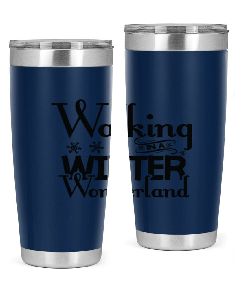 Walking in a Winter Wonderland 437#- winter- Tumbler