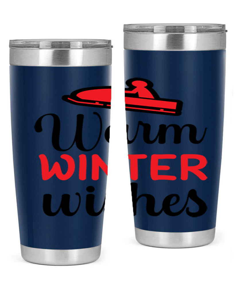 Warm winter wishes 452#- winter- Tumbler