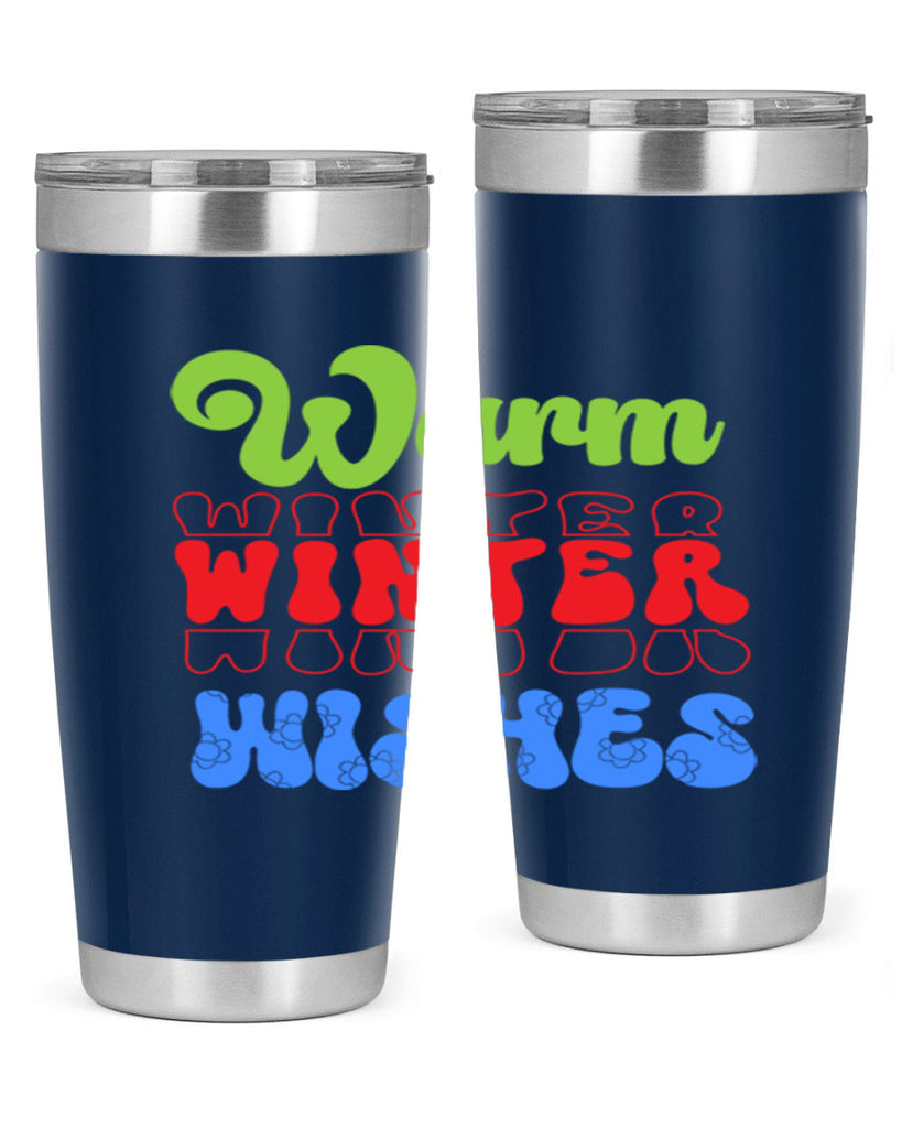 Warm winter wishes 458#- winter- Tumbler