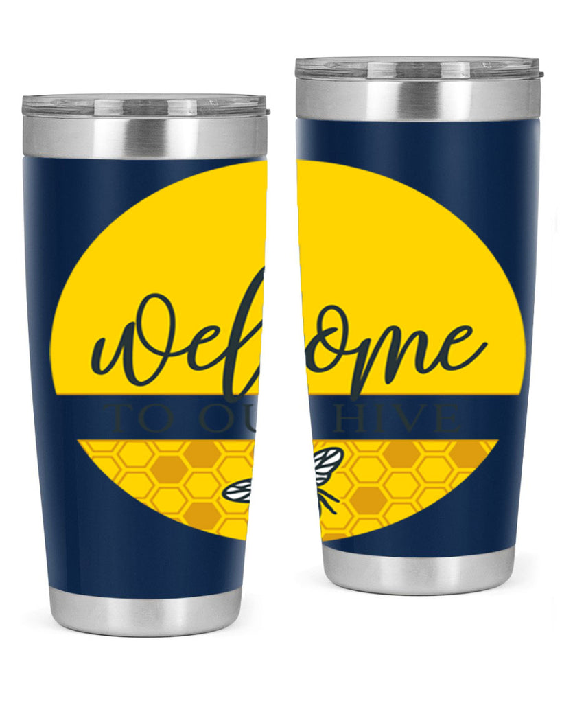 Welcome to our Hive complete yellow590#- spring- Tumbler