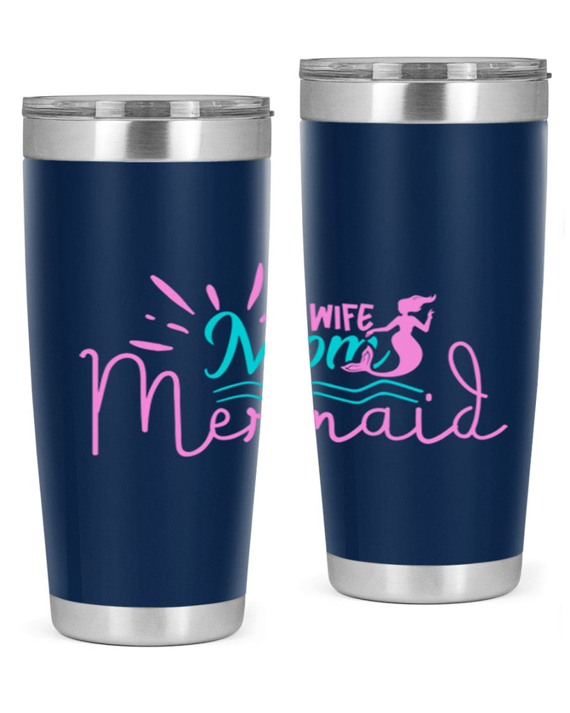 Wife Mom Mermaid 672#- mermaid- Tumbler