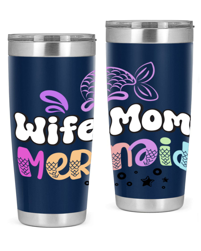 Wife Mom Mermaid 676#- mermaid- Tumbler