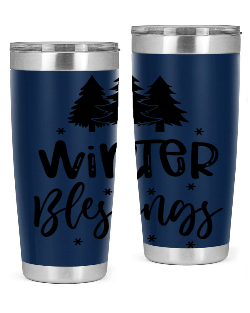 Winter Blessings 489#- winter- Tumbler