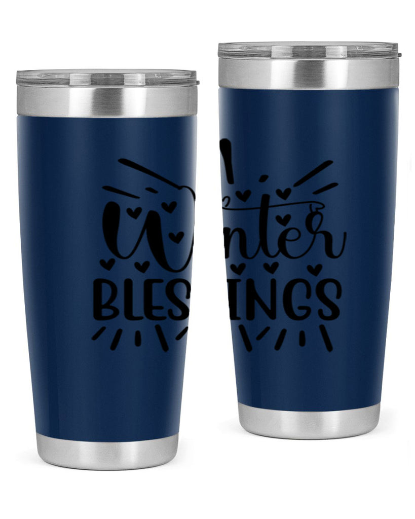 Winter Blessings 491#- winter- Tumbler
