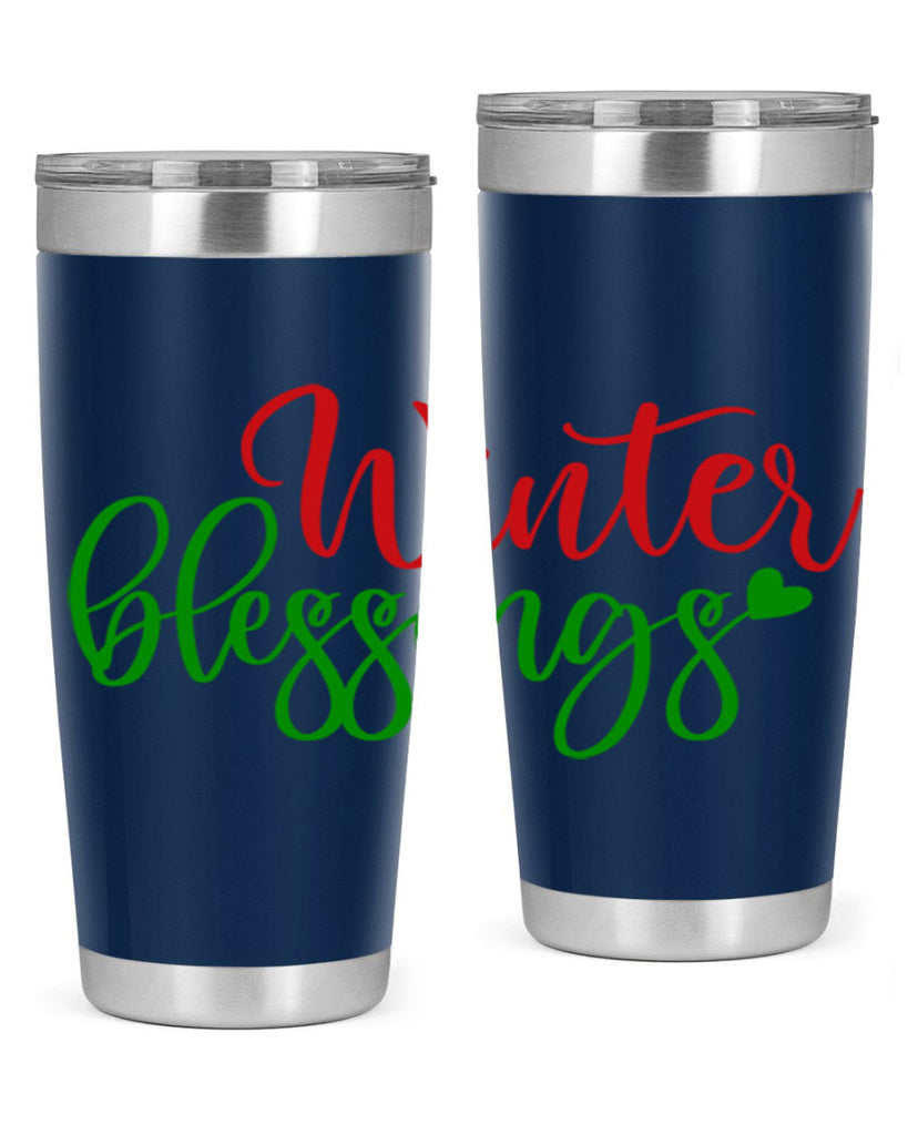 Winter Blessings 492#- winter- Tumbler