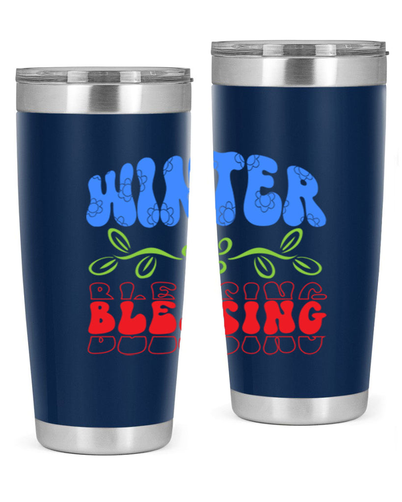 Winter blessing 487#- winter- Tumbler