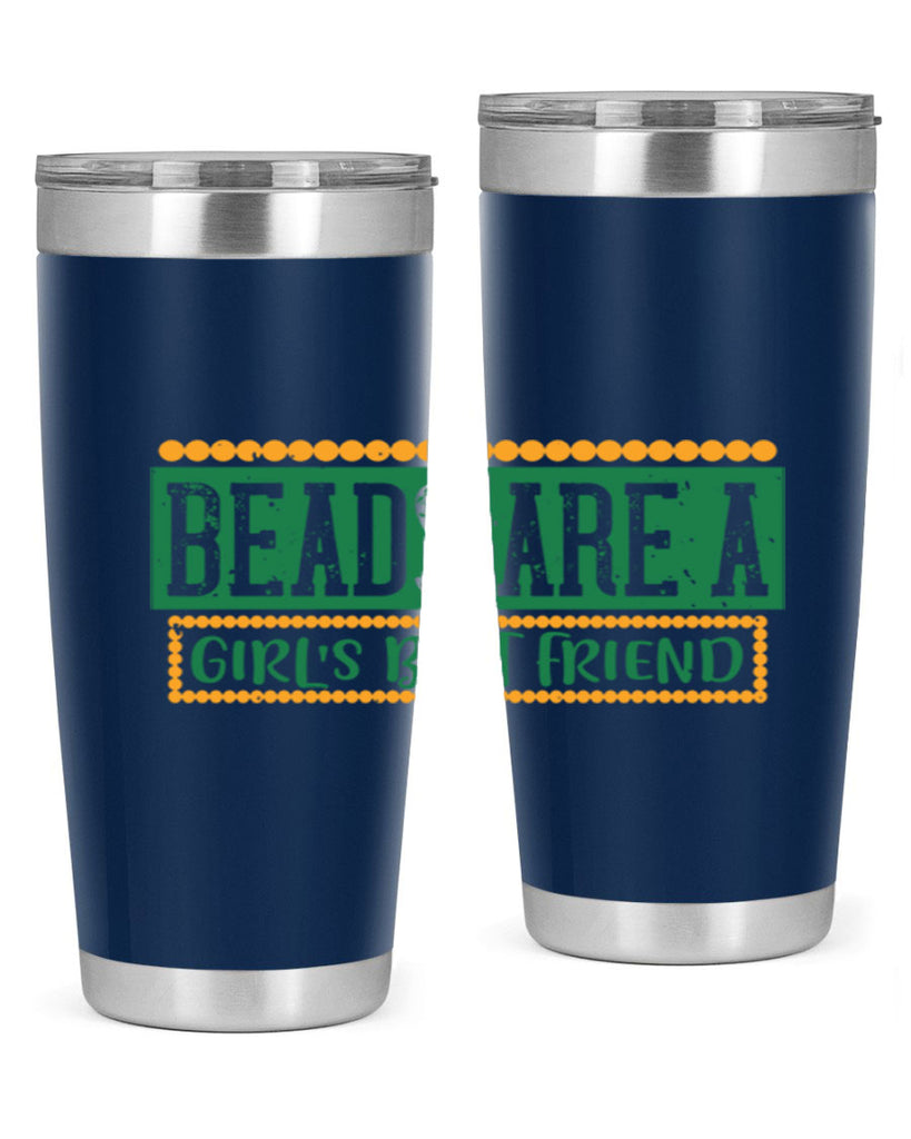 beads are a girls best friend 29#- mardi gras- Tumbler