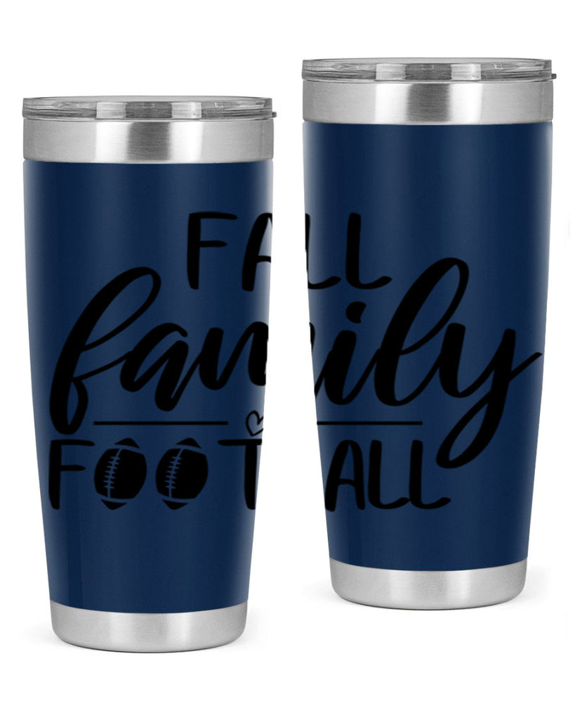 fall family football 100#- fall- Tumbler