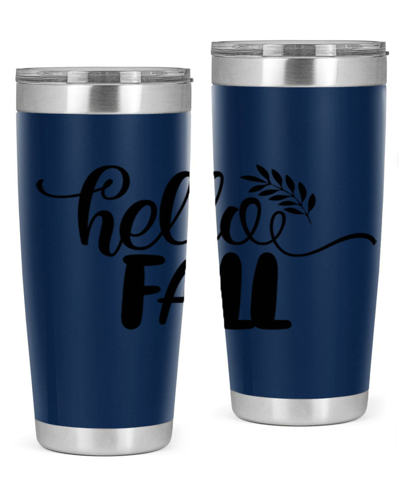 hello fall 54#- thanksgiving- Tumbler