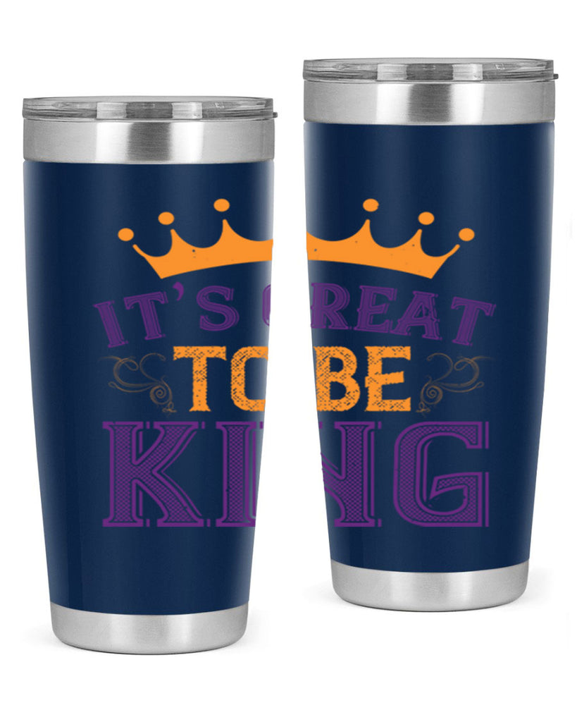 it’s great to be king 61#- mardi gras- Tumbler