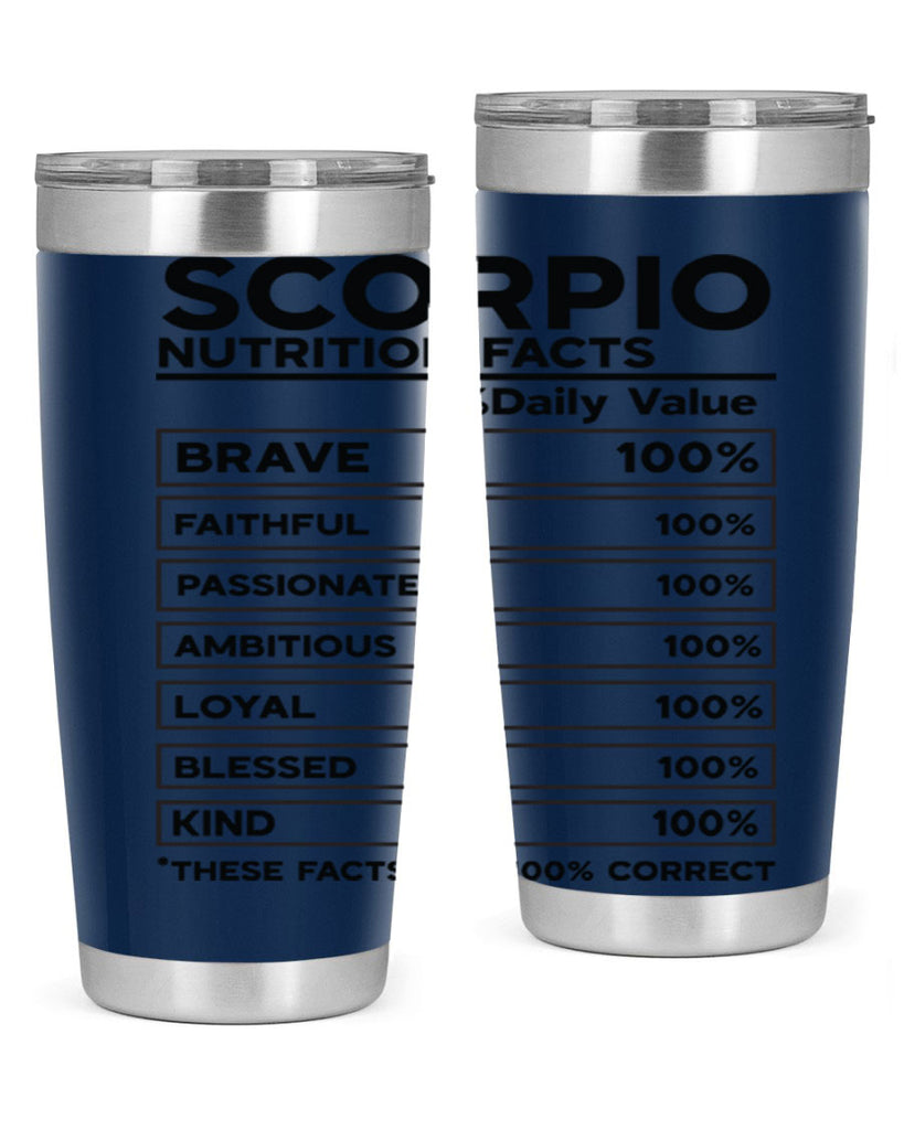 scorpio Nutrition Facts 434#- zodiac- Tumbler