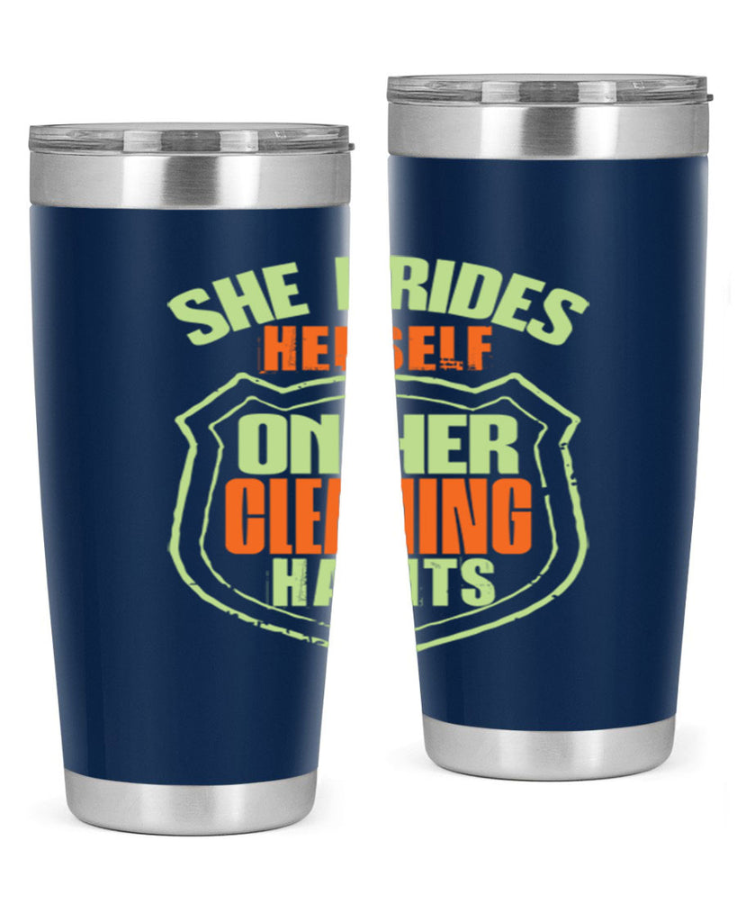 she prides hereself on her cleaning habits Style 15#- cleaner- tumbler