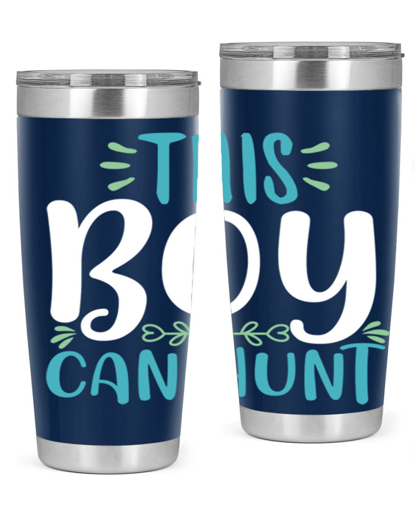 this boy can huntt 1#- easter- Tumbler