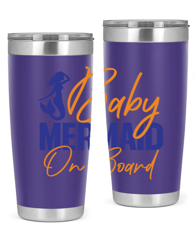 Baby Mermaid on Board 20#- mermaid- Tumbler