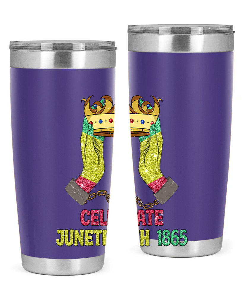 Celebrate Juneteenth 1865 Crown Designs 2#- Juneteenth- tumbler