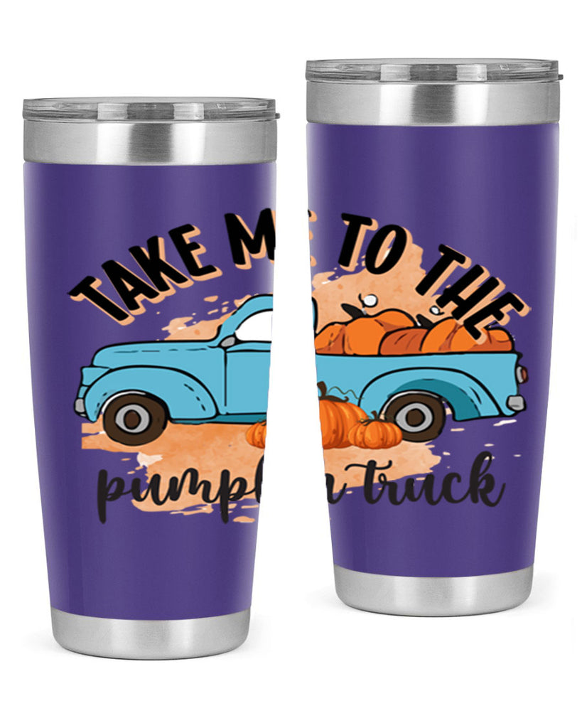 Fall Pumpkin Truck 128#- fall- Tumbler