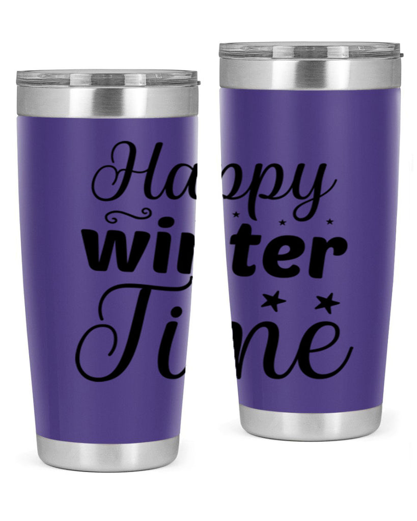 Happy Winter Time 133#- winter- Tumbler