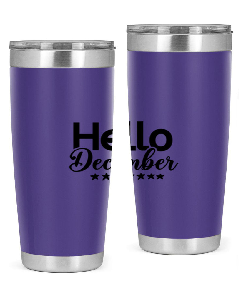 Hello December 156#- winter- Tumbler